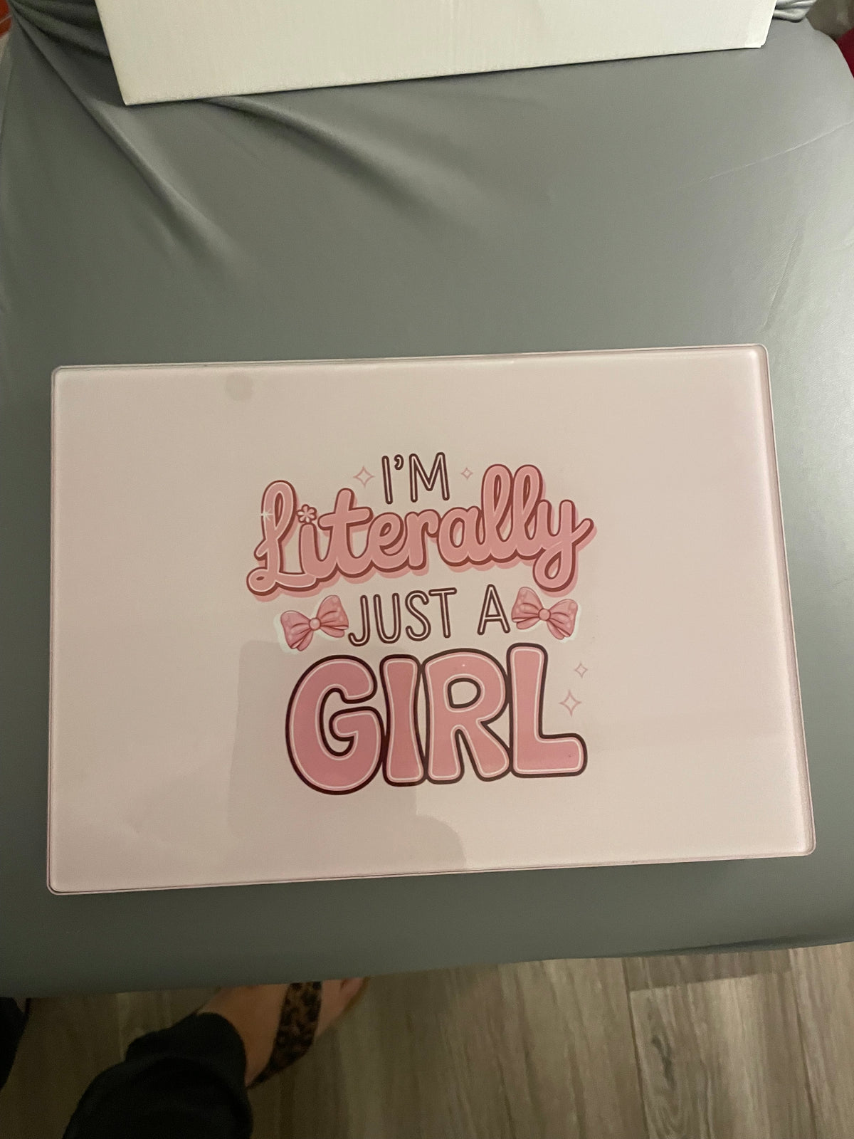 Literally a Girl Glass Straightener Board