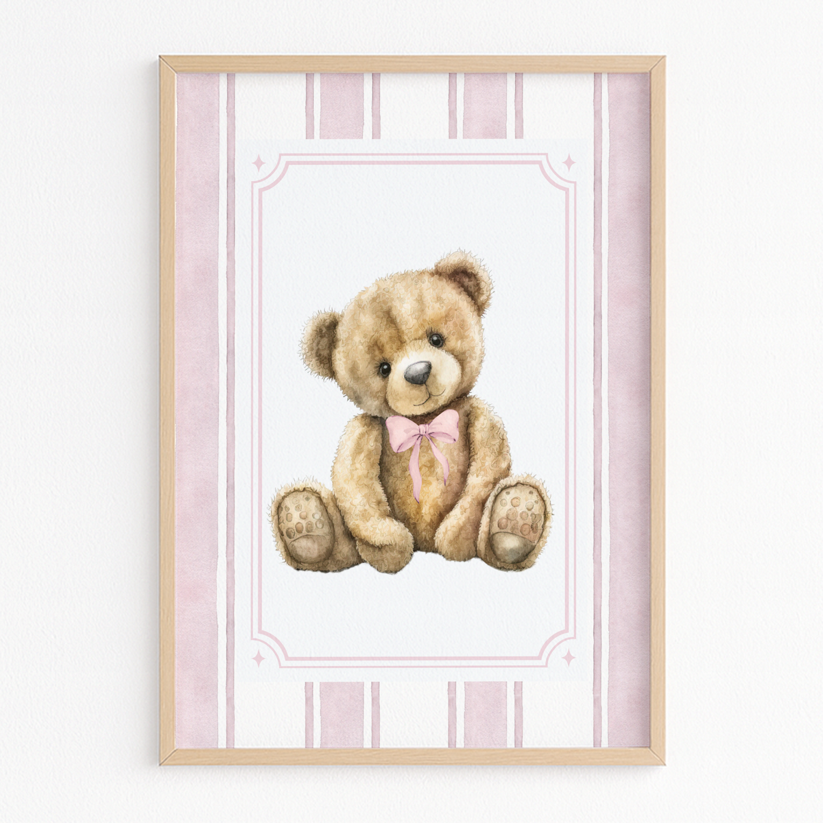 Custom Bear Picture with Frame