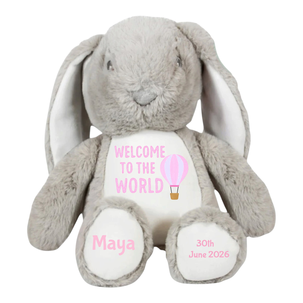 Welcome to the World Keepsake Bunny Personalised