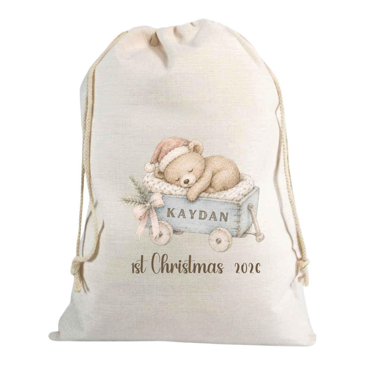 First Christmas Canvas Sack