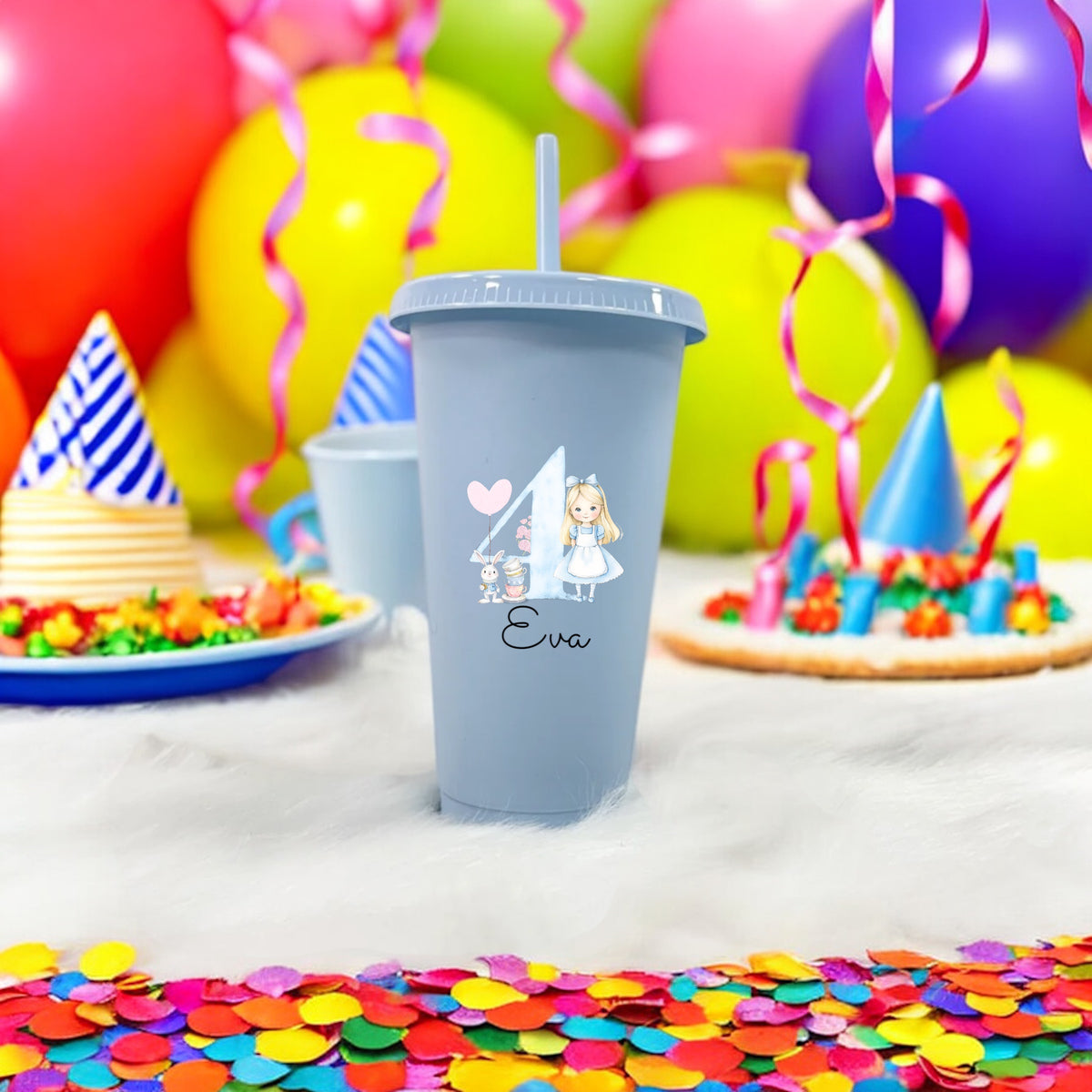 Alice birthday Cups