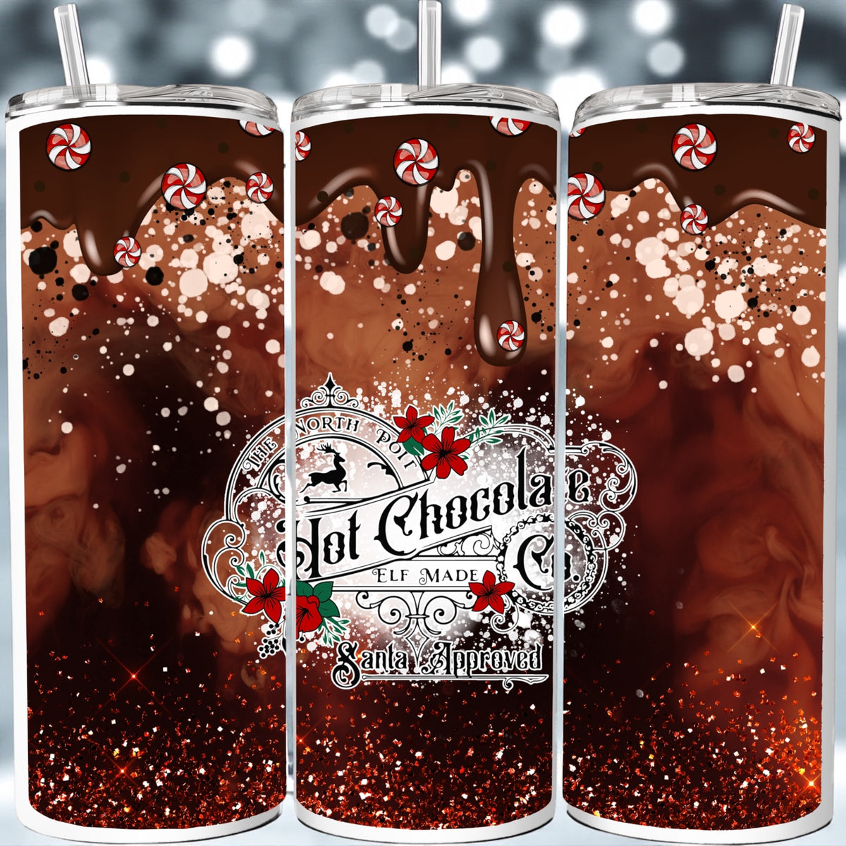 Hot Chocolate Christmas Insulated Cup 20oz