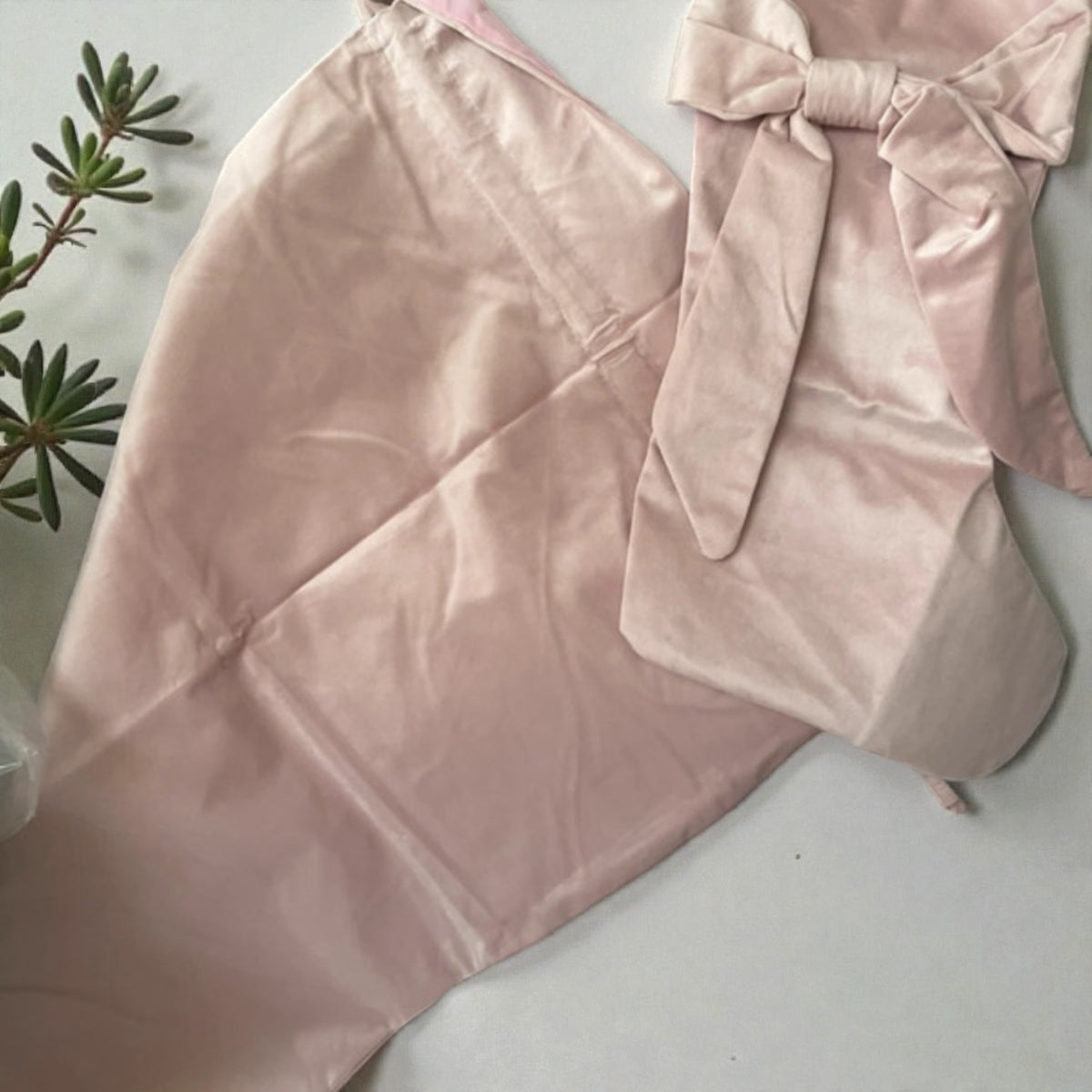Stocking and matching sack set Velvet