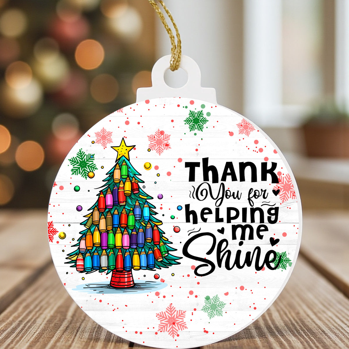 Thank you teacher bauble