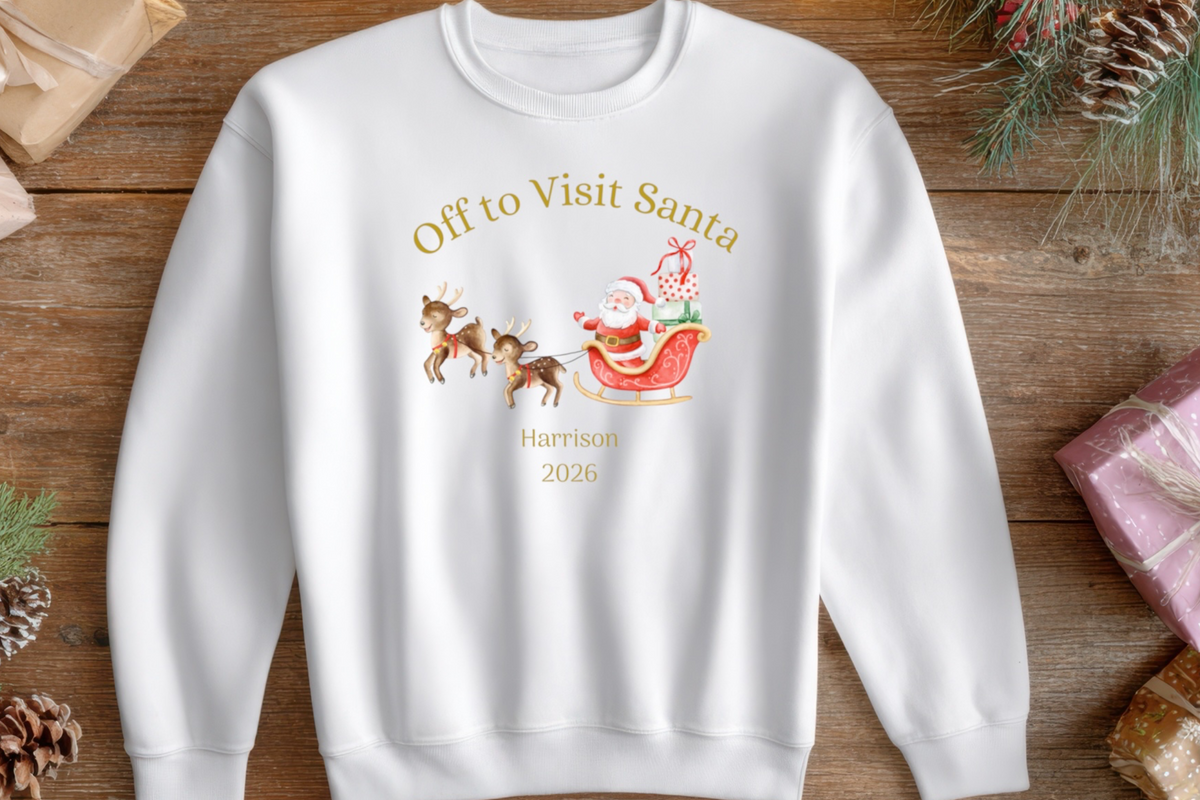 Visit to Santa personalised sweater
