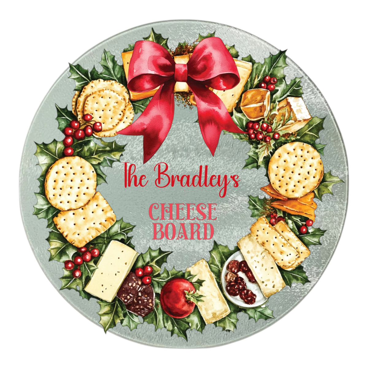 Glass Cheese Board Personalised