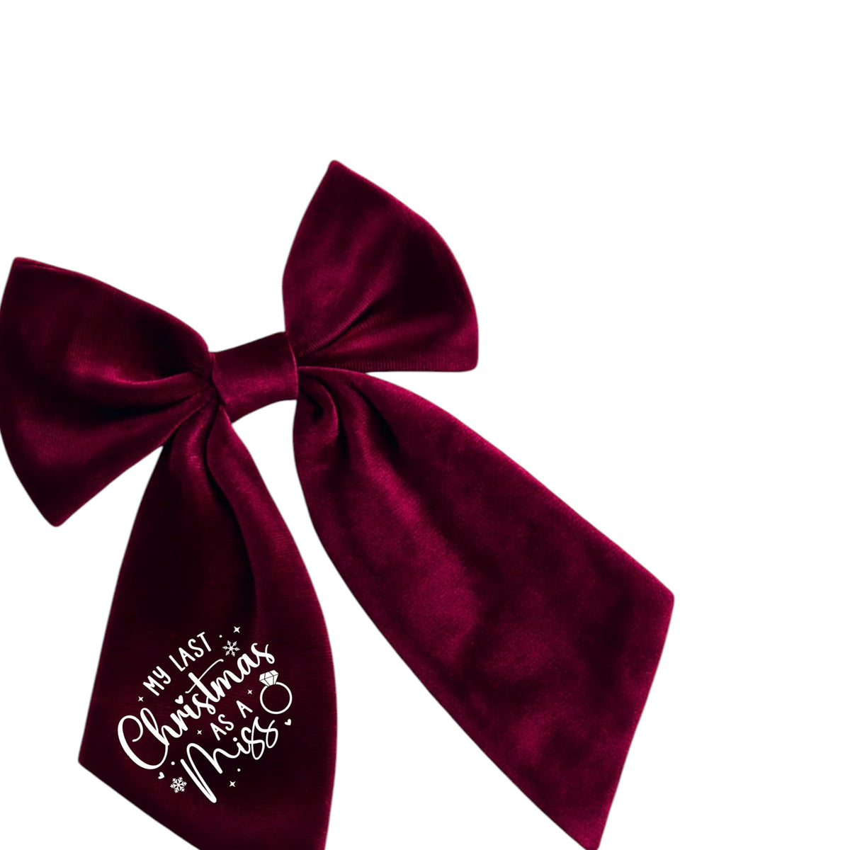 Last Christmas Velvet Hair Bow
