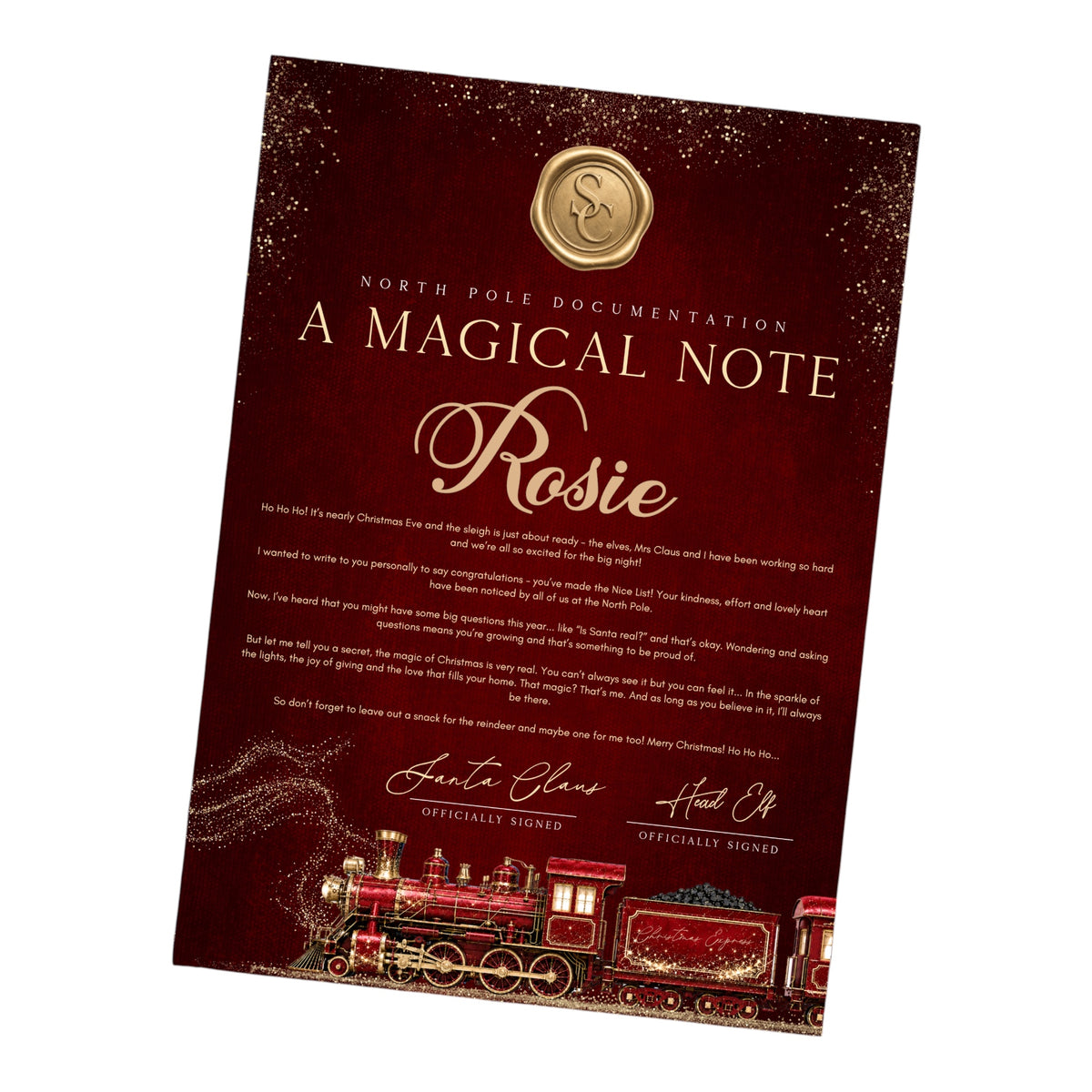 Santa letter