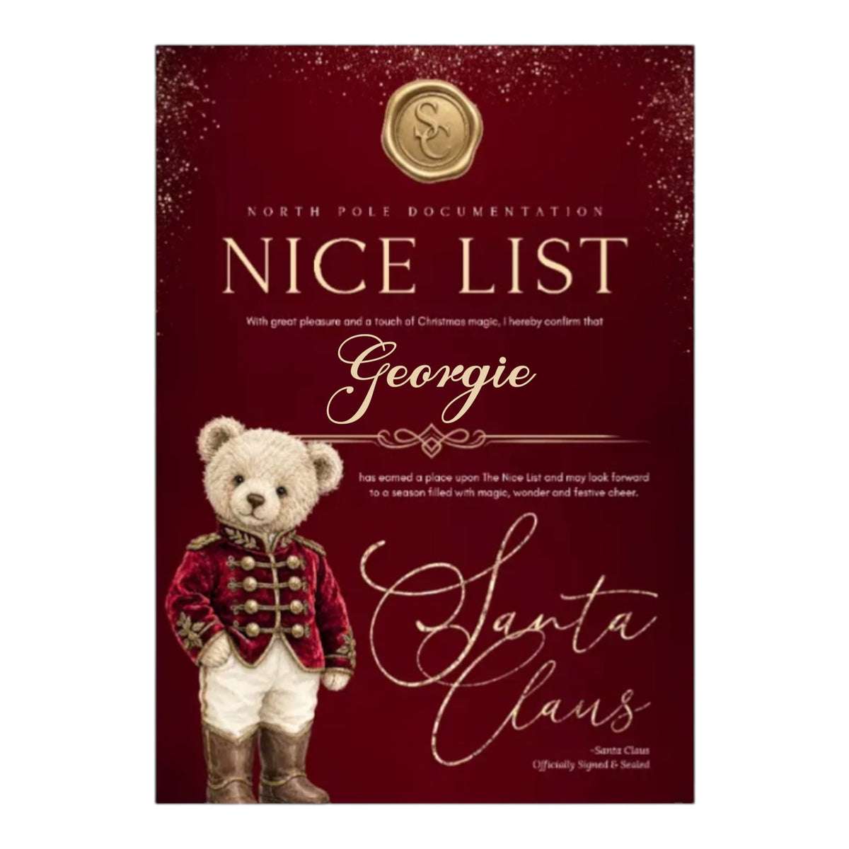 Santa letter