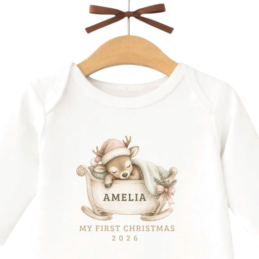 First Christmas Romper suit