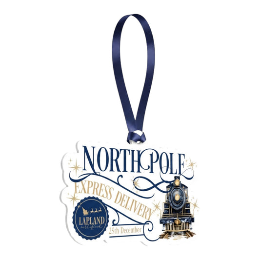 Acrylic North Pole Tree Decoration