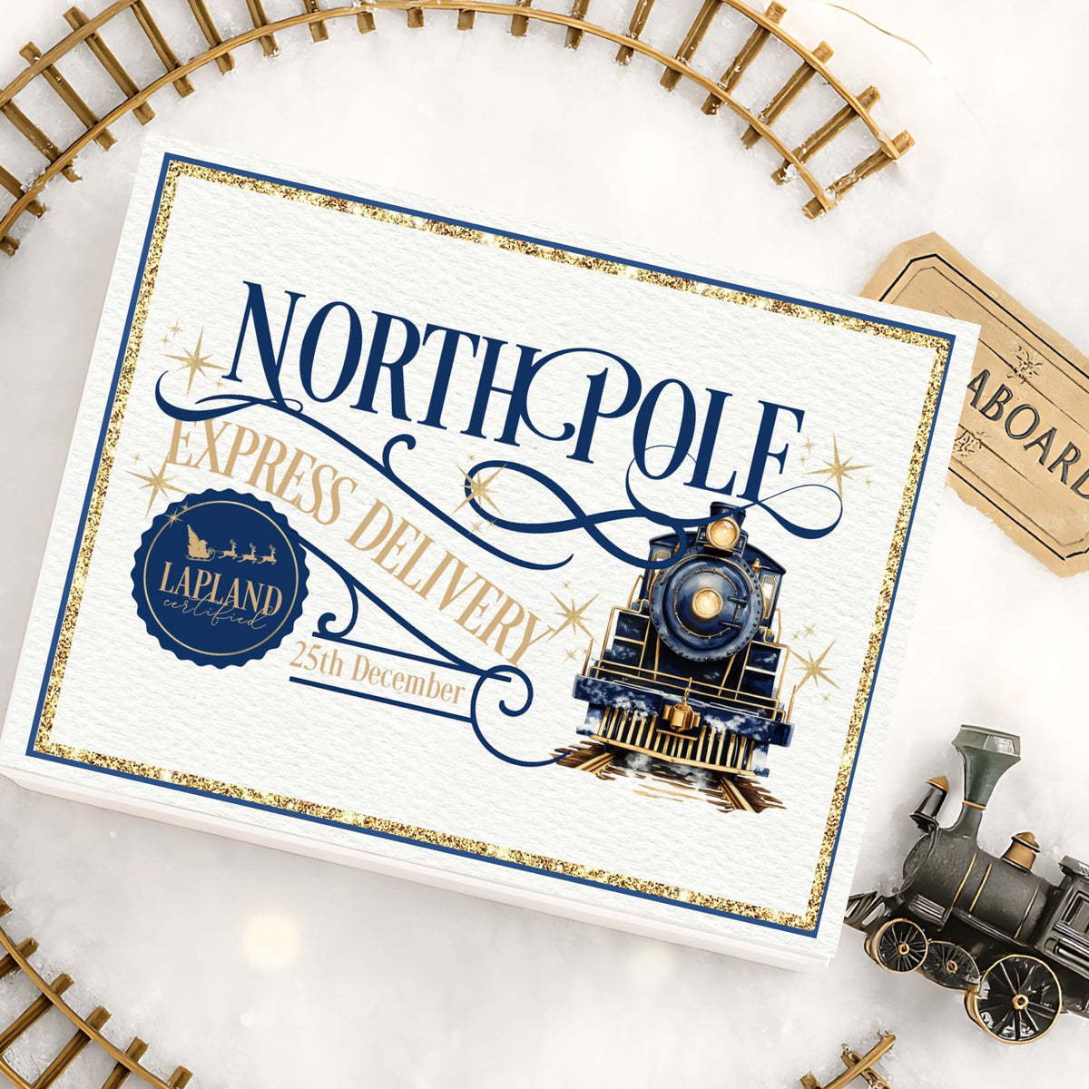 North Pole Deep Filled Box with matching treat box