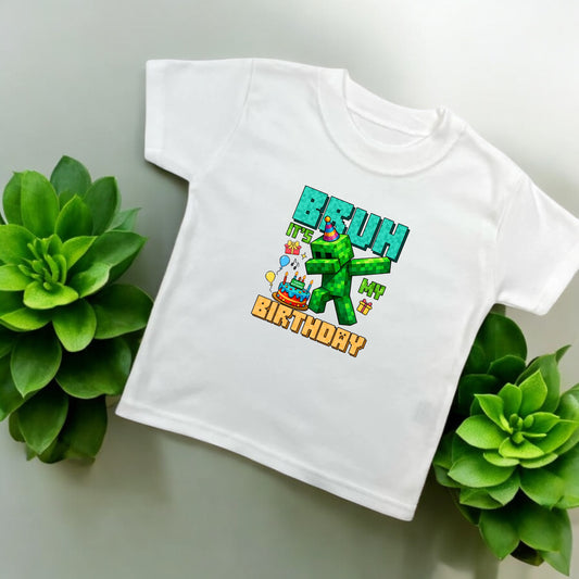 Bruh Mincraft Birthday T shirt