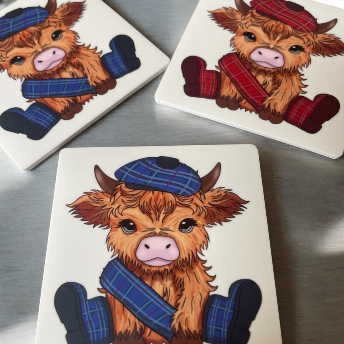 Fridge Magnet  Highland Cows