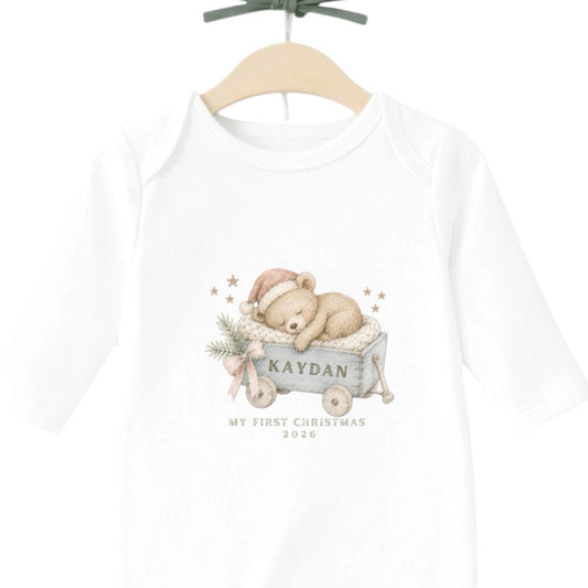 Baby’s First Christmas Personalised Romper