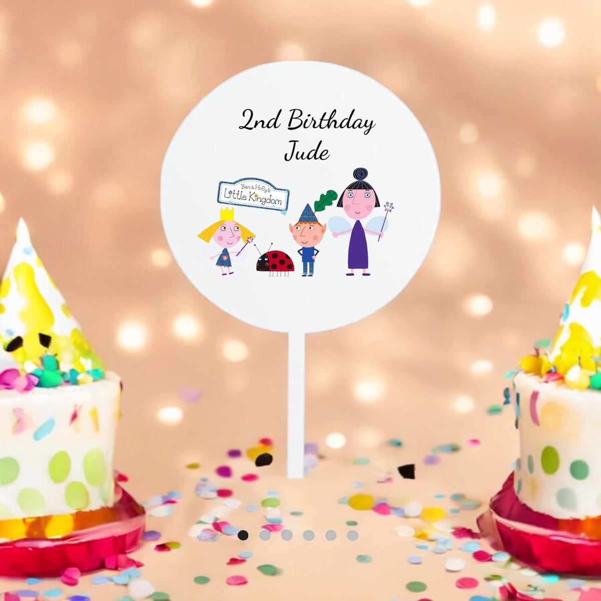 Ben and Holly Cake Topper