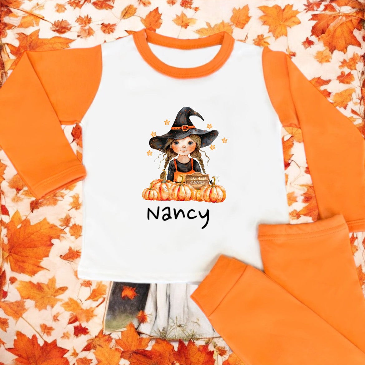 Halloween Monster  PJS Personalised