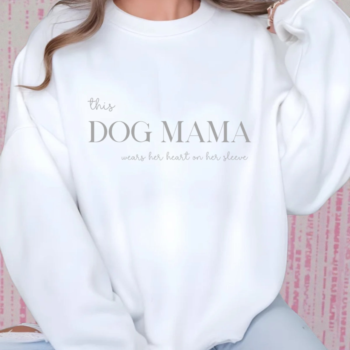 Dog Mama Wears her Heart on Sleeve