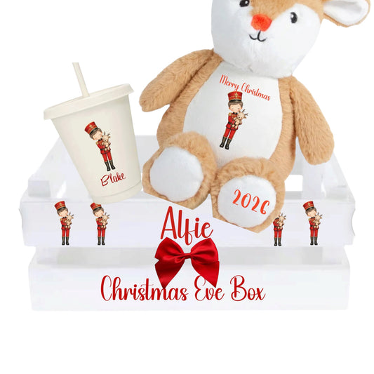 Delux filled Xmas Eve box with free label