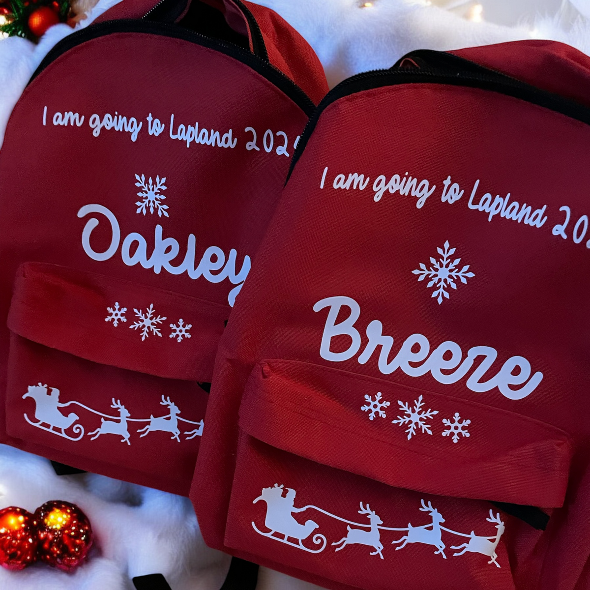 Lapland Kids Bags / Personalised with Name and year