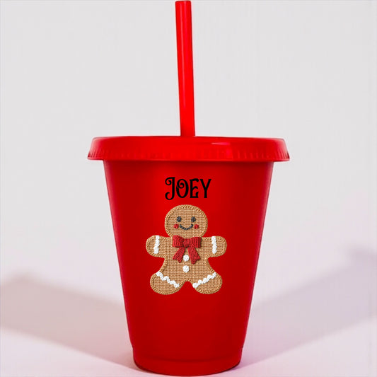 Gingerbread Personalised cups 16oz