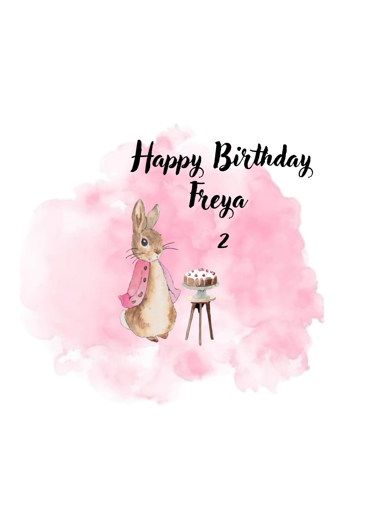 Flopsy Bunny Cake Topper