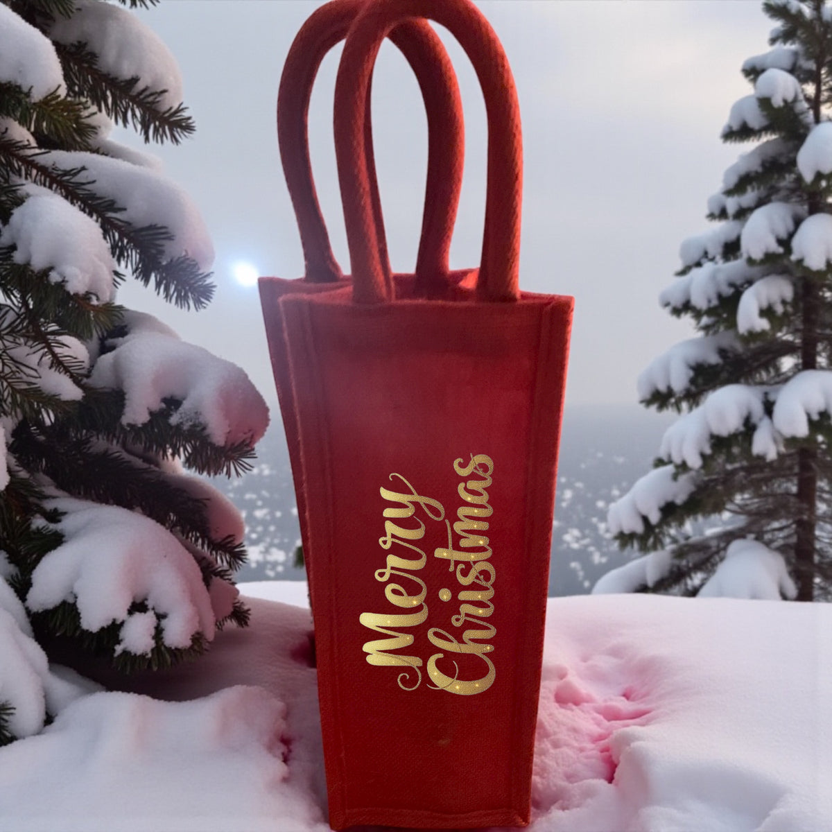 Canvas Bottle Bag Personalised