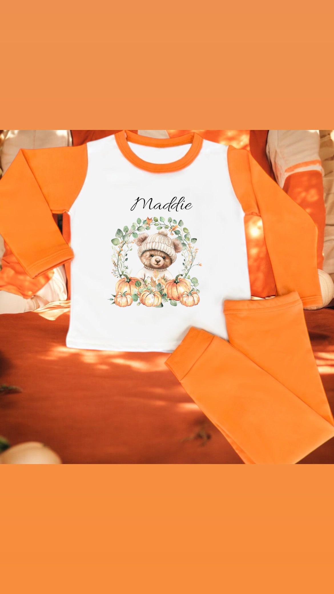 Halloween Monster  PJS Personalised