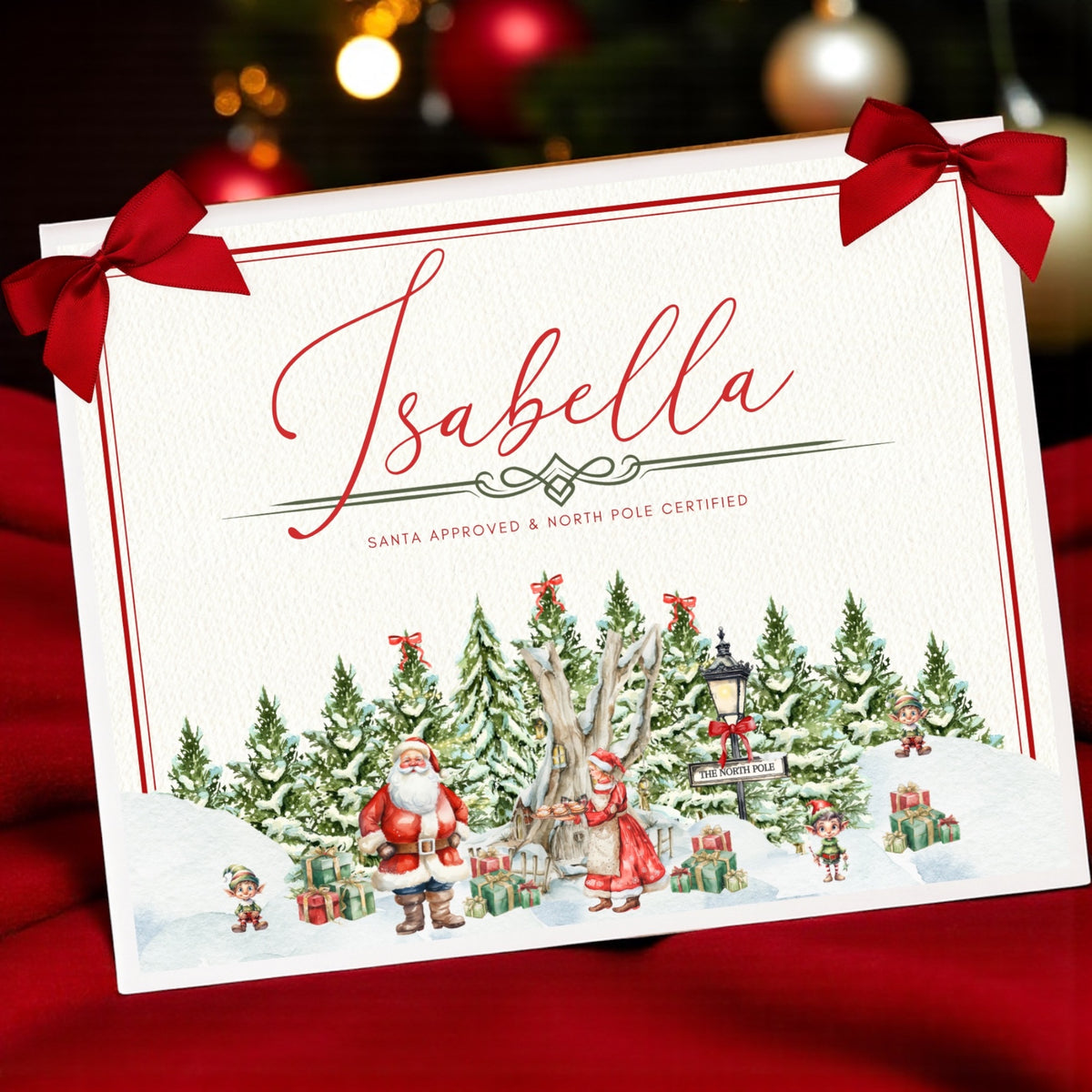 Santa Woodland Christmas Box