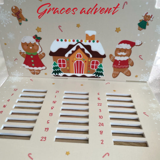 Acrylic Advent Coin Calender / personalised