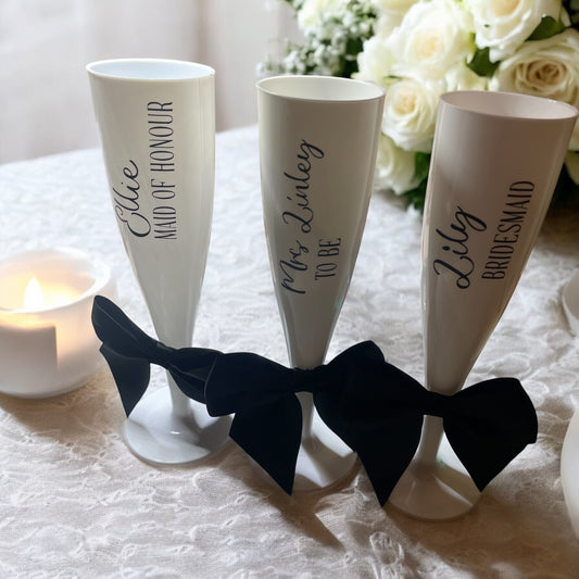 Wedding / Hen / Prom Plastic Flutes
