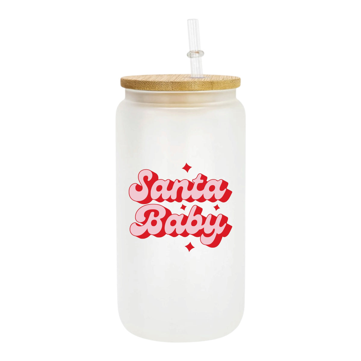 Santa Baby Frosted Bamboo Cup