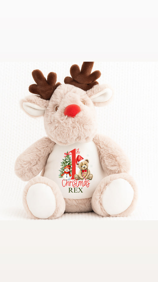 Personalised 1st Christmas Bear