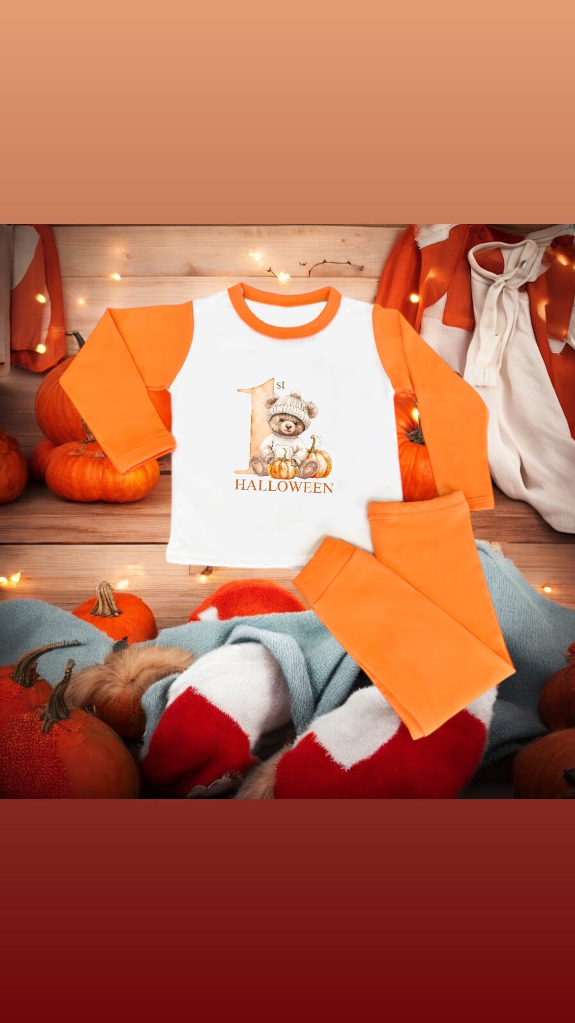 Halloween Monster  PJS Personalised