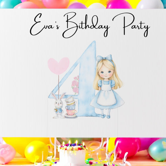 A3 Printed Birthday sign Party