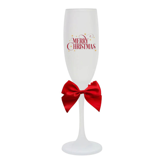 Christmas Frosted Flute