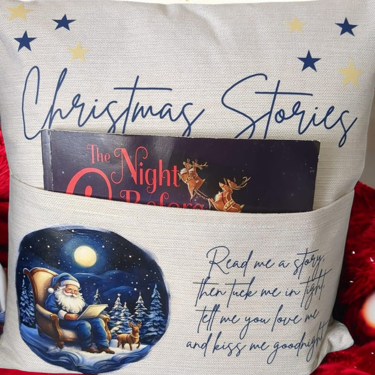 Christmas Stories Cushion with inserts