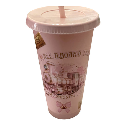 Christmas Train personalised Cup 24oz