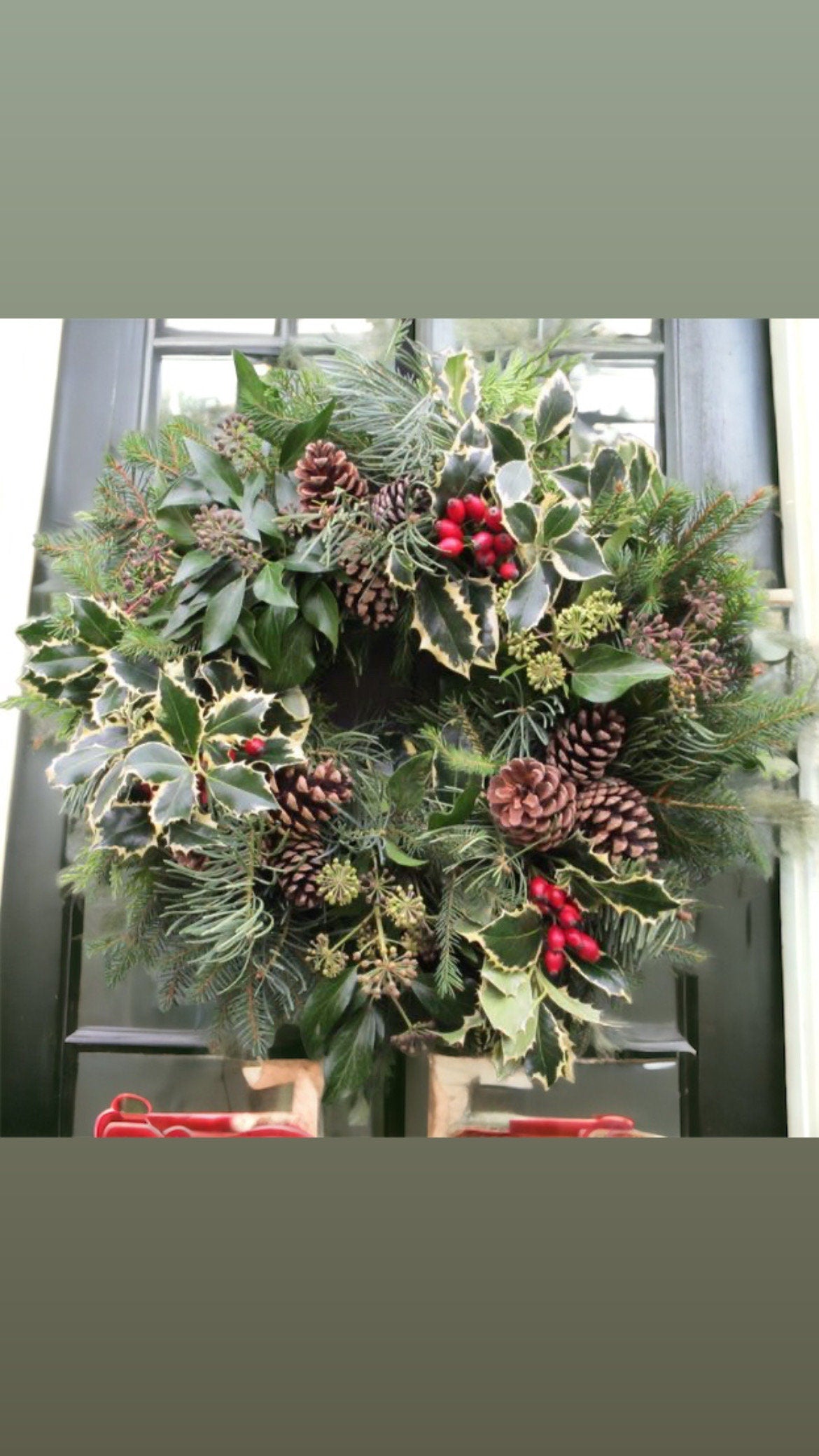 Christmas Classic Real Wreath