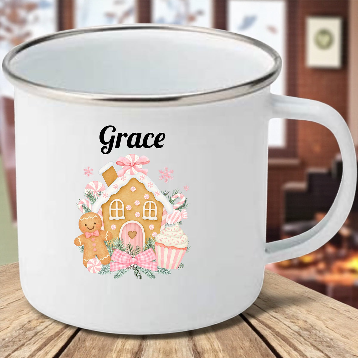 Children’s Christmas Enamel Cup