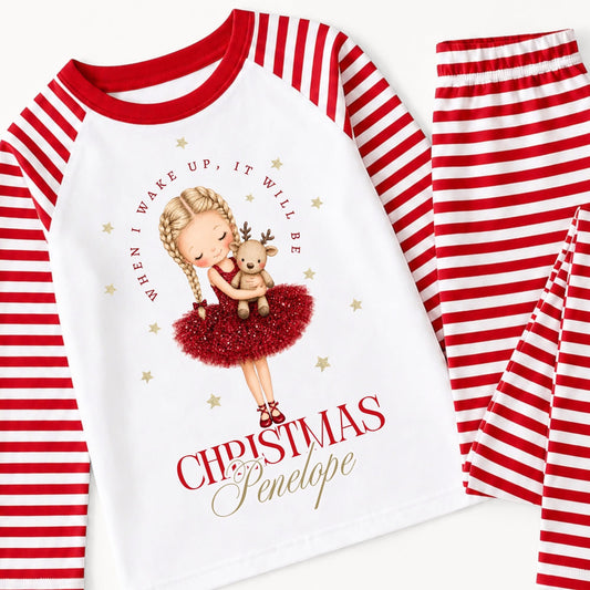 Personalised Christmas when I wake up with ballerina