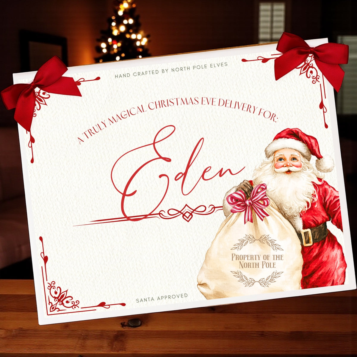 Christmas Eve Box with Santa