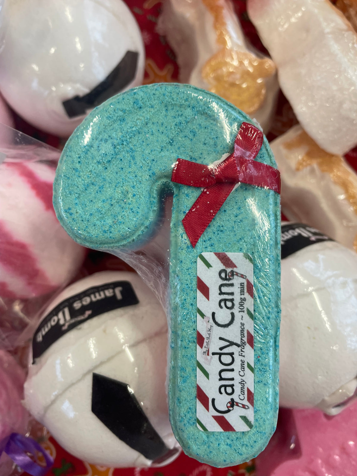 Filled Acrylic baubles with bath bombs