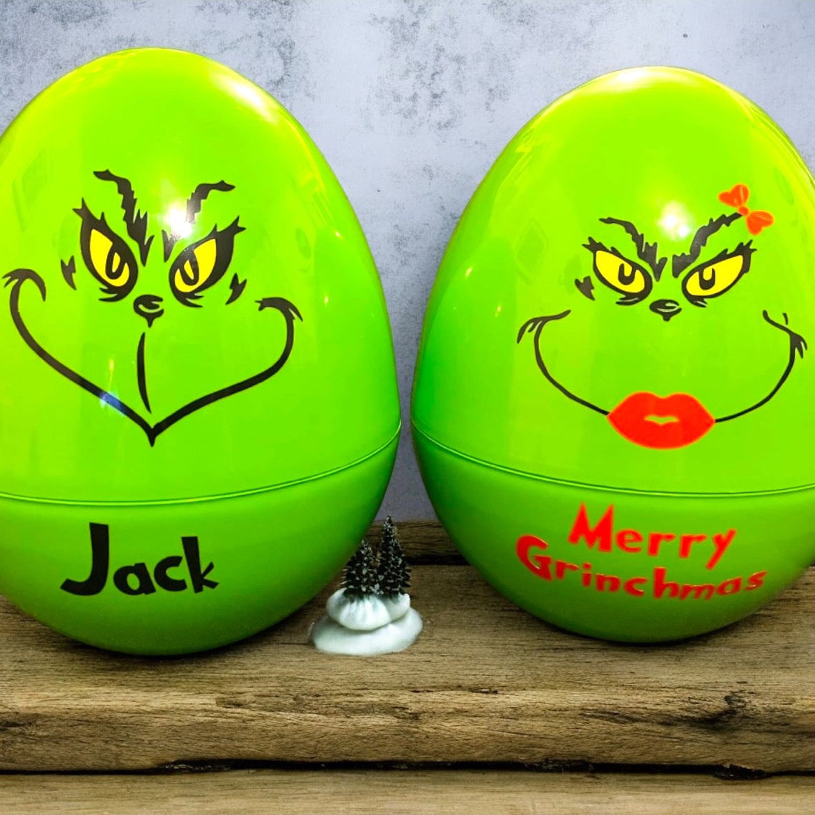 Christmas Eve Extra Large Fillable eggs with Matching Cup
