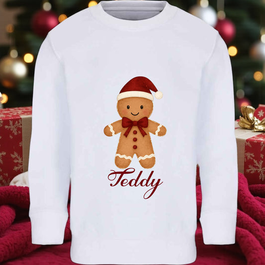 Gingerbread Sweatshirts boy Personalised