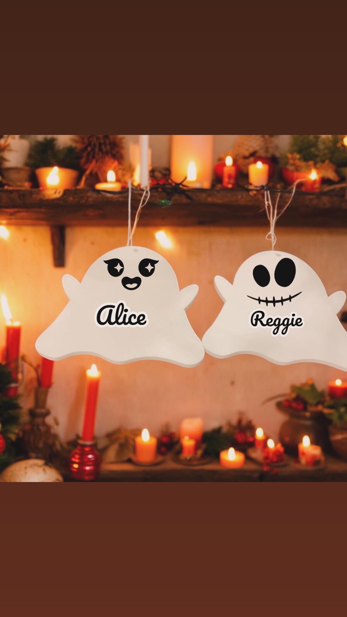 Personalised Acrylic Ghosts / Halloween decor