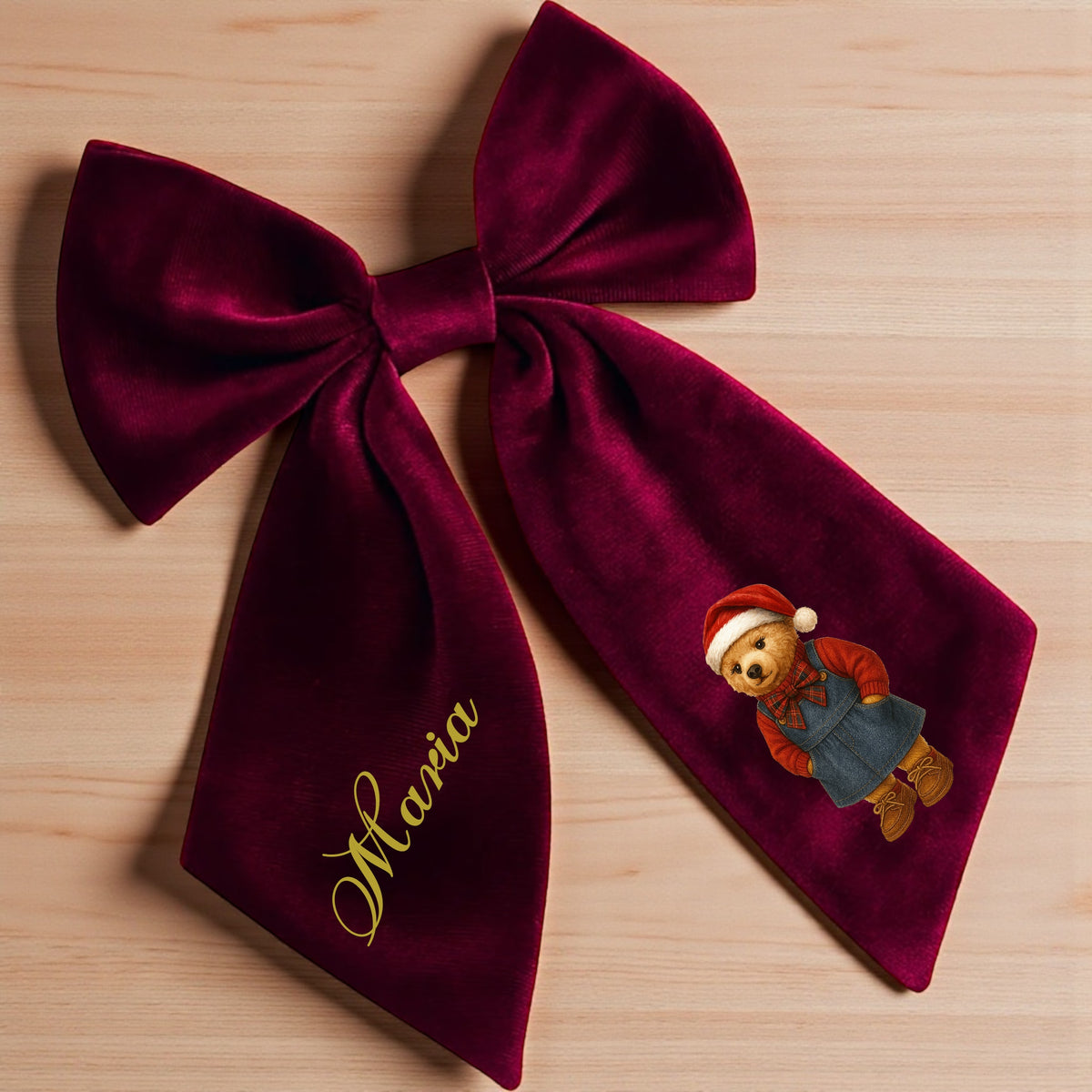 Extra Large velvet bows personalised