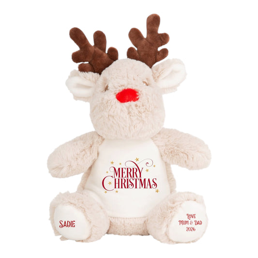 Personalised Plush Reindeer