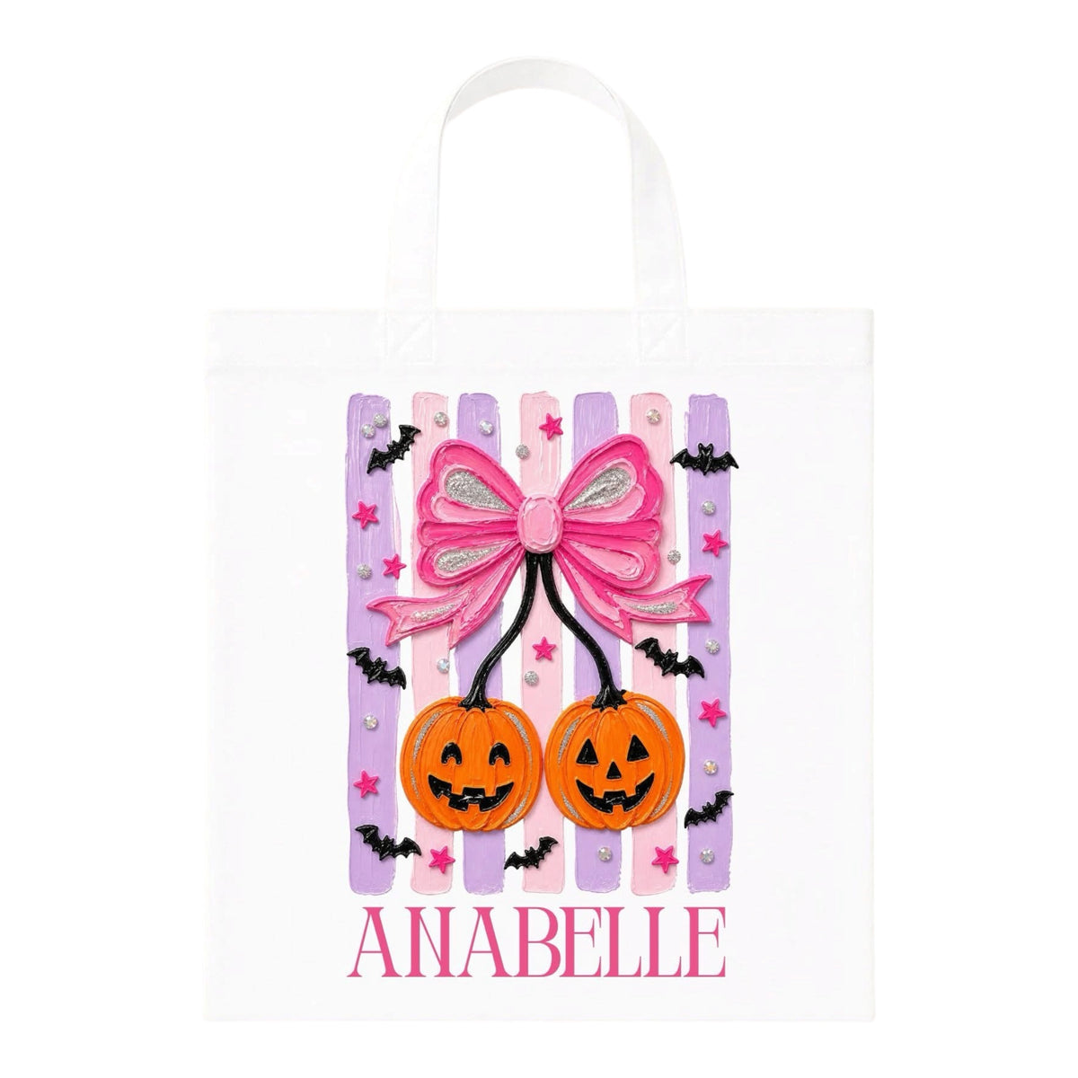 Halloween Canvas Personalised Treat Bags