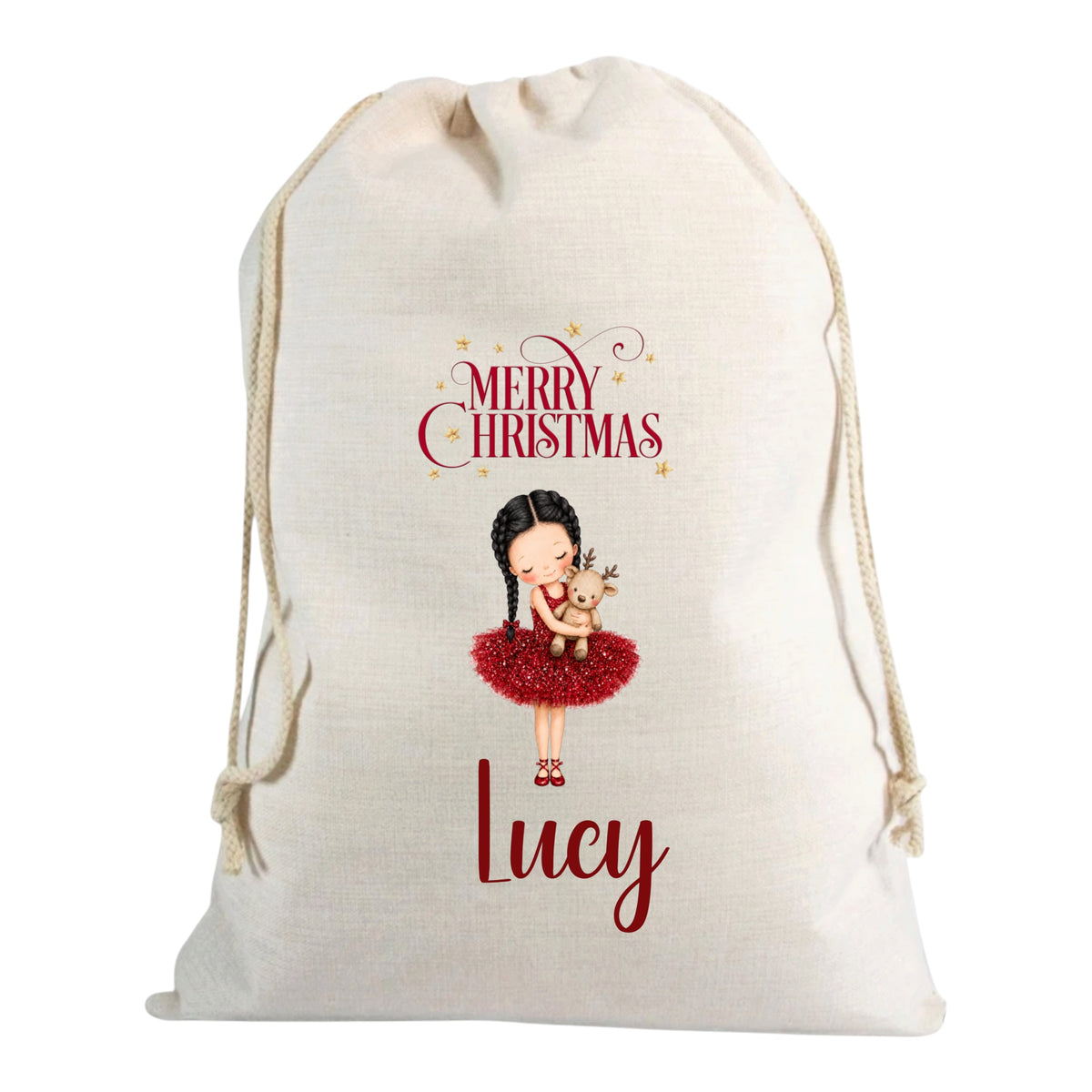 Ballerina Canvas Sack